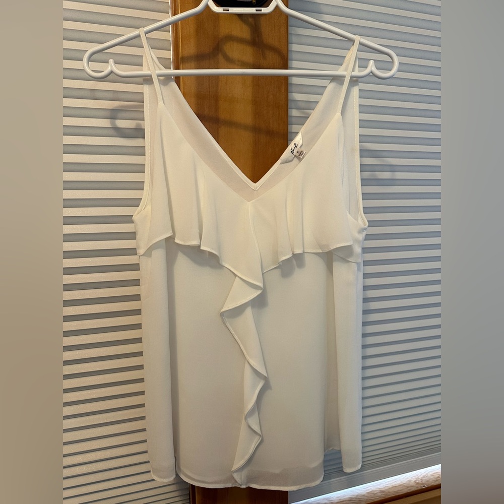 Norah dressy fringed crepe tank top. Size small. Excellent condition.